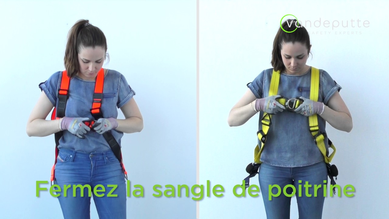 Comment enfiler un harnais de sécurité antichute? | Vandeputte