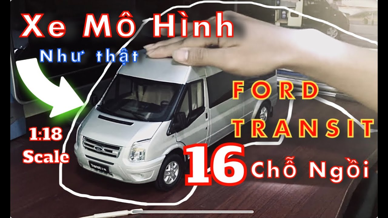 Xe Mô Hình 16 chỗ - 1:18 Ford Transit 2015 #1:18diecast