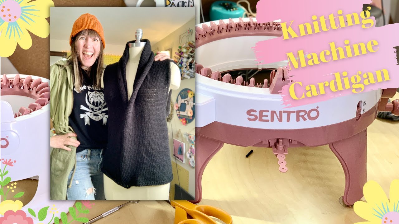 I Made a Cardigan on my Knitting Machine! #knittingmachine #sentroknittingmachine