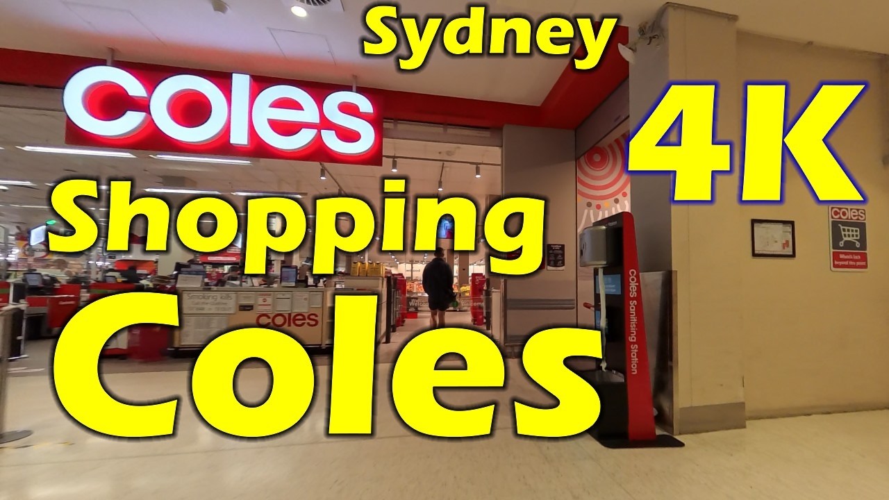 Shopping Coles, Sydney, Australia - 4K