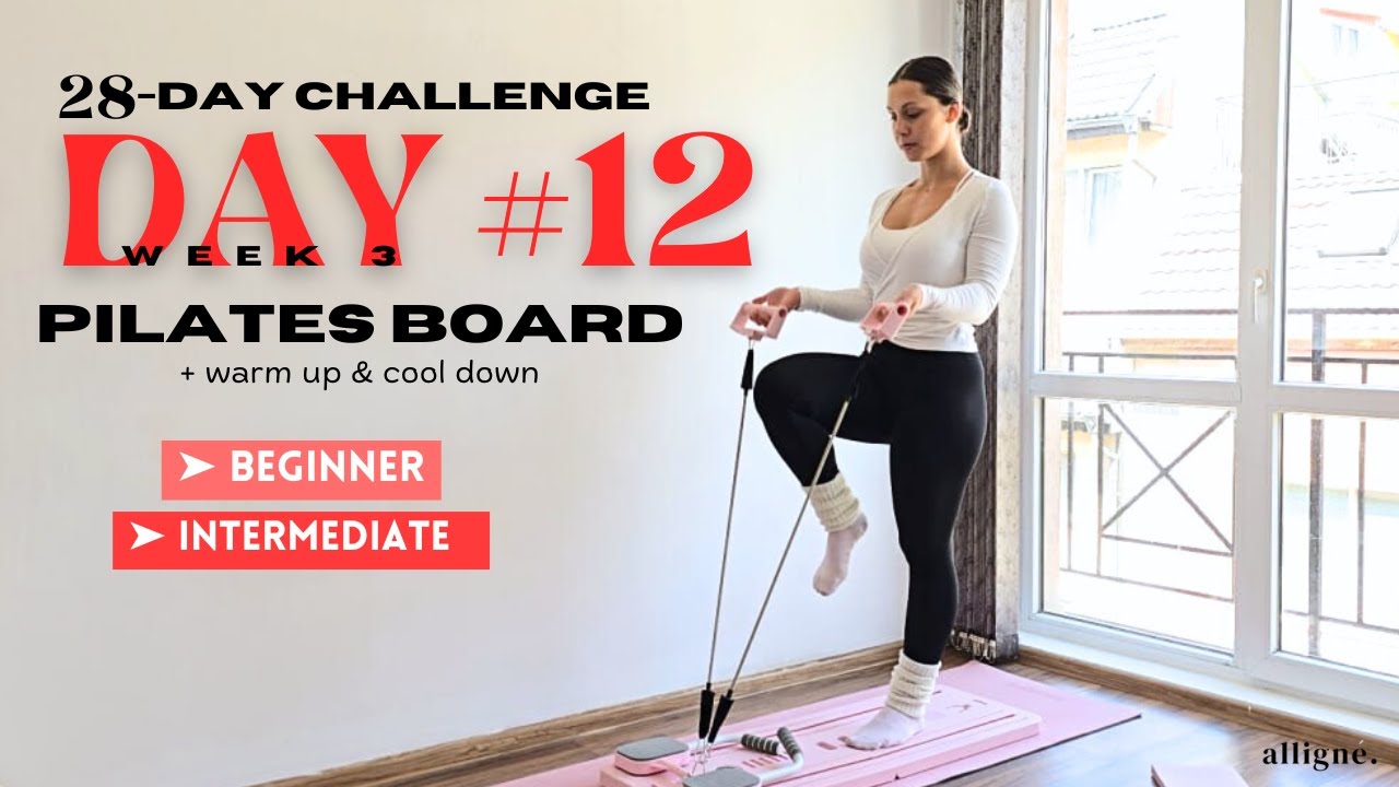 Накачай пресс и ягодичные мышцы за 28 дней с PILATES BOARD Challenge, день 12