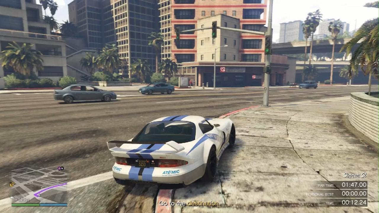 GTA Online HSW Time Trial - Textile City -  Banshee HSW