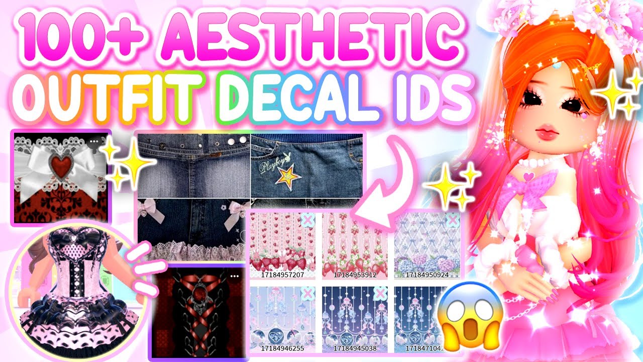 🌷Более 100 идентификаторов наклеек для эстетичной одежды ✨ Y2K, Gyaru, Sweet Lolita и многое друг...