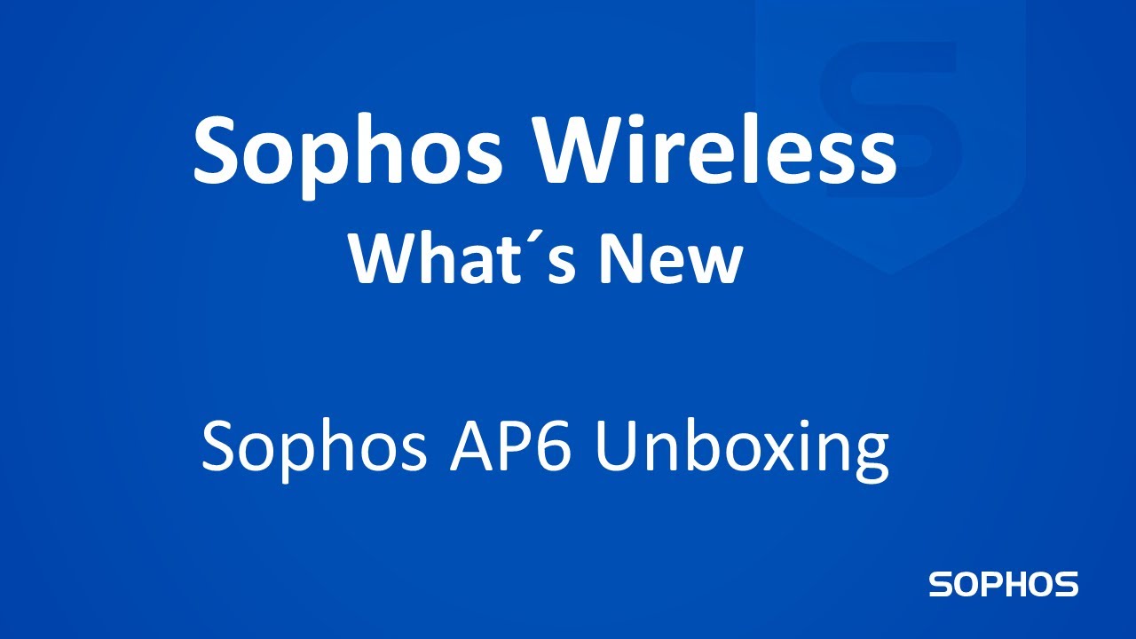 What's new in Sophos Wireless - Sophos AP6 Unboxing