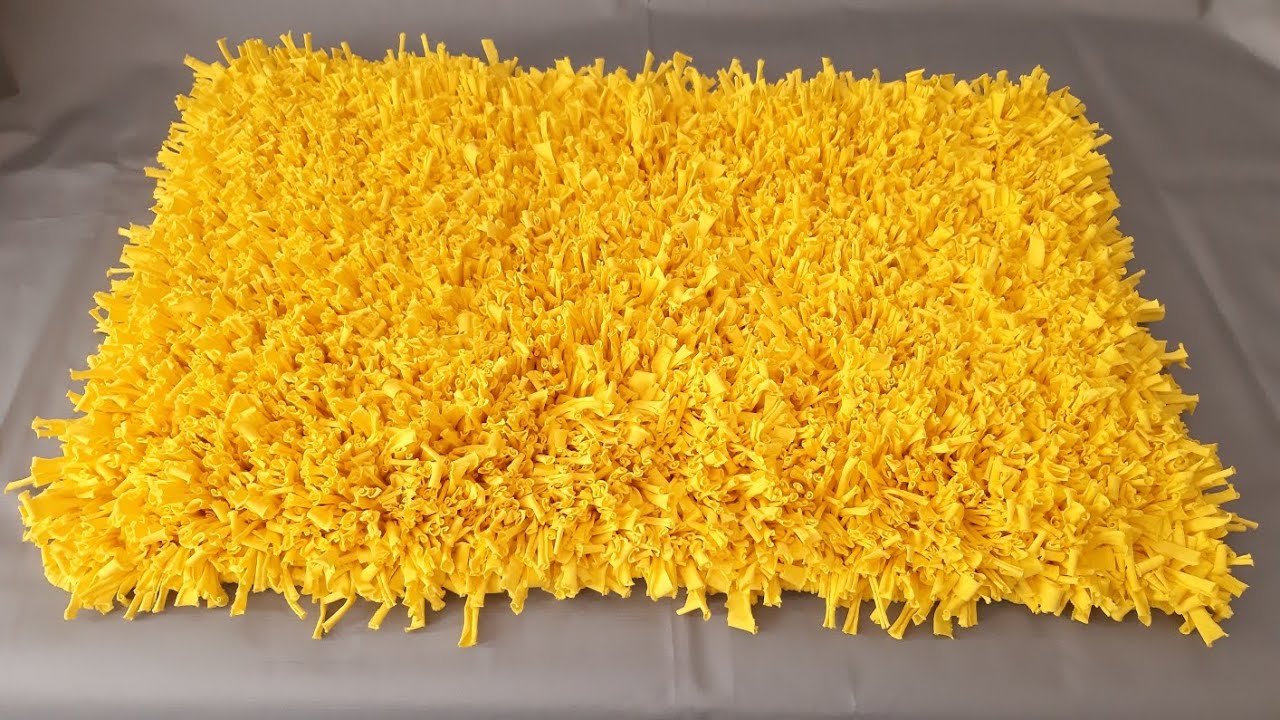DIY. Tapete amarradinho na Talagarça e fio de malha