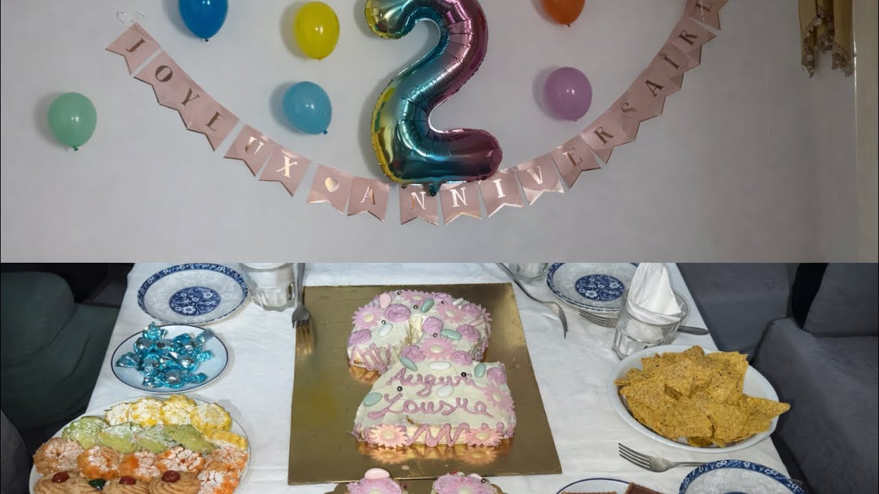 	💕 احتفال عيد ميلاد بنتي 2 سنوات | كيك وديكور 