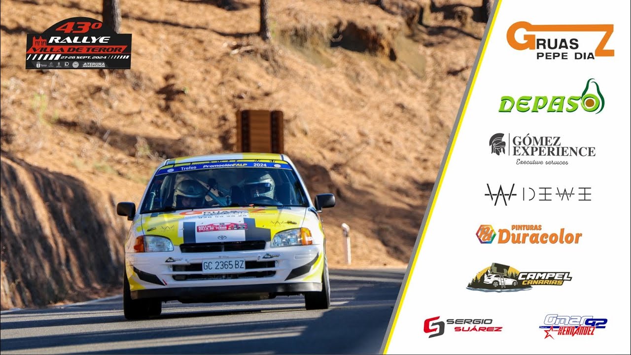 Onboard TC9 Artenara - Cruz de Tejeda. Rallye Teror 2024. Sergio Suárez - Omar Hdez. Toyota Starlet.