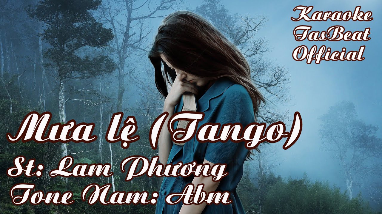 Karaoke Mưa Lệ (Tango) Tone Nam | TAS BEAT