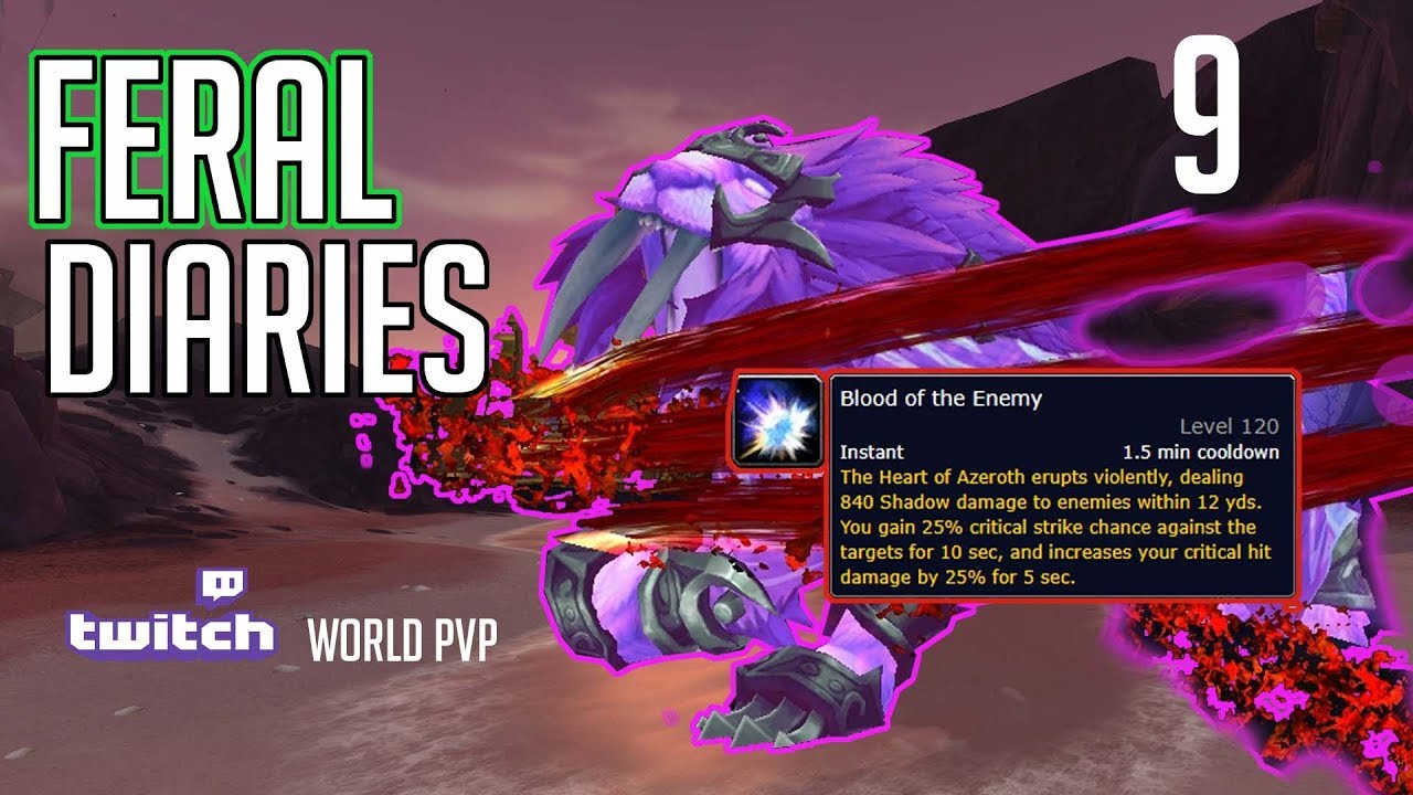 Feral Druid | 8.2 World PVP  | The 2 Shot Essence!