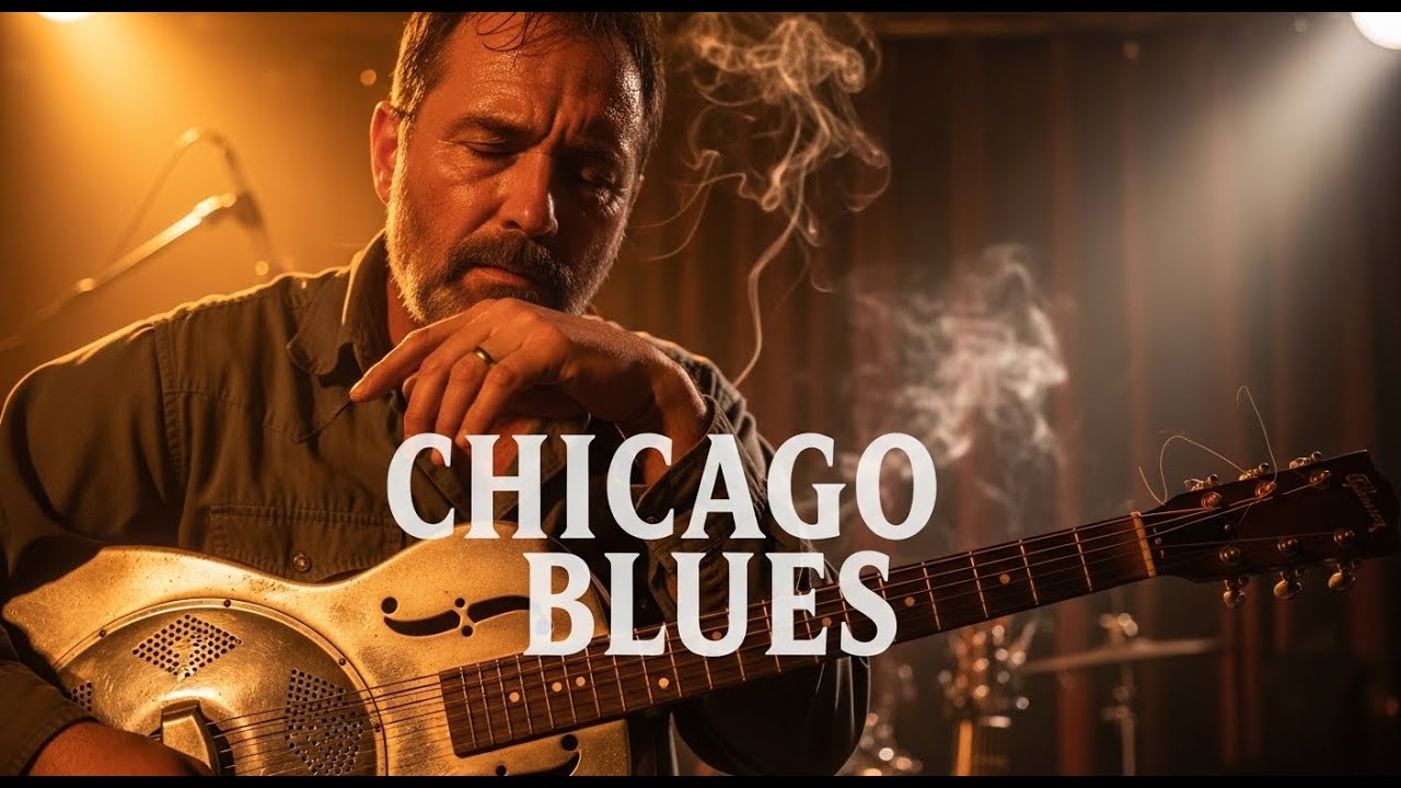 Neon Sign Glow Chicago Blues Vibes