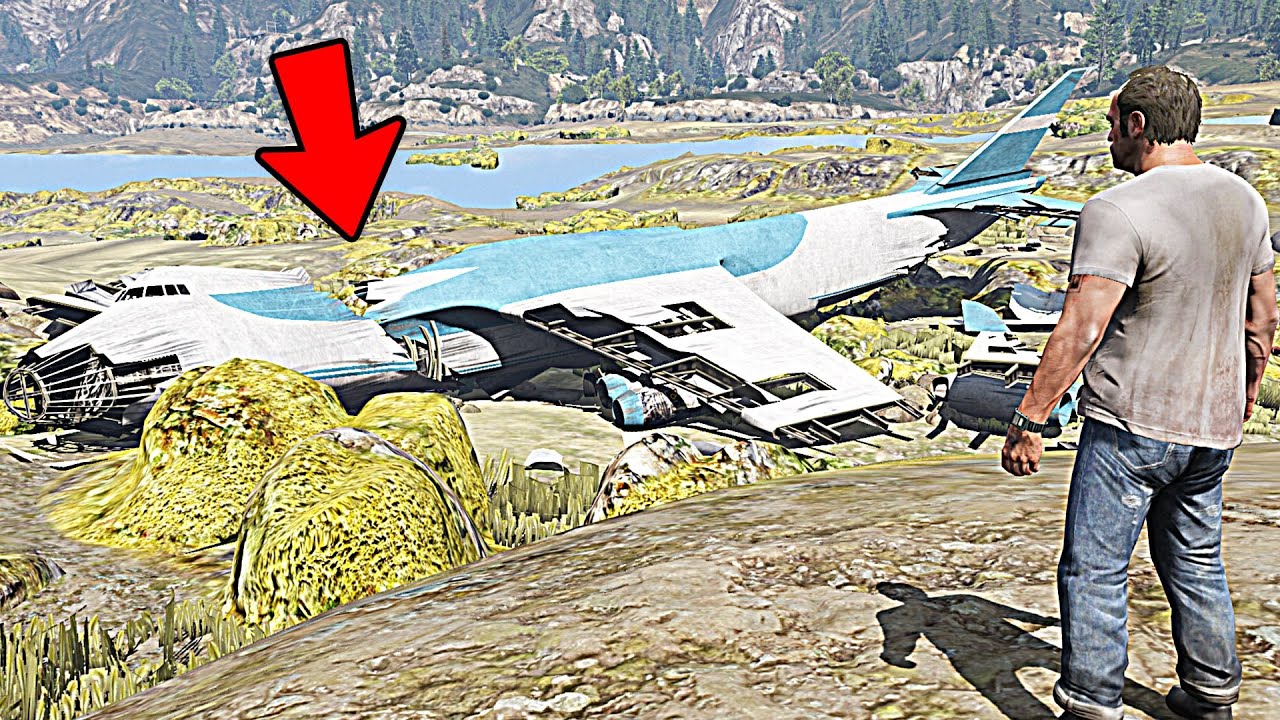 GTA 5 — Что произойдёт, если Тревор посетит грузовой самолёт после его крушения! (Подводные секреты)