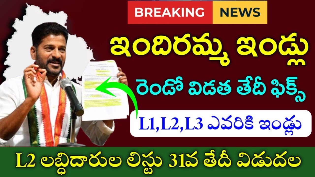 ఇందిరమ్మ ఇండ్లు 2 విడత తేదీ ఫిక్స్|indiramma indlu 2nd phase list|inidramma indlu 2nd list 2026|
