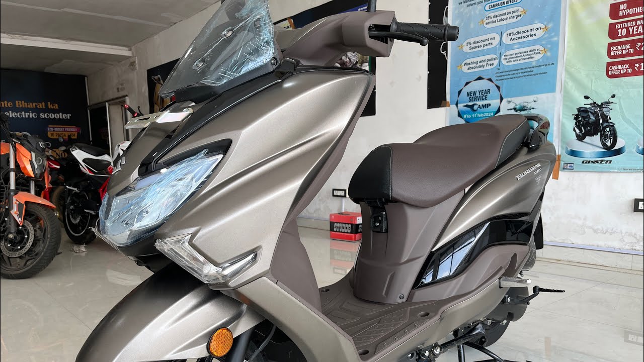 Finally New Launch 2025 New Suzuki Burgman Street 125 EX E20 New Grey Review💪5 New Feature😍New Price