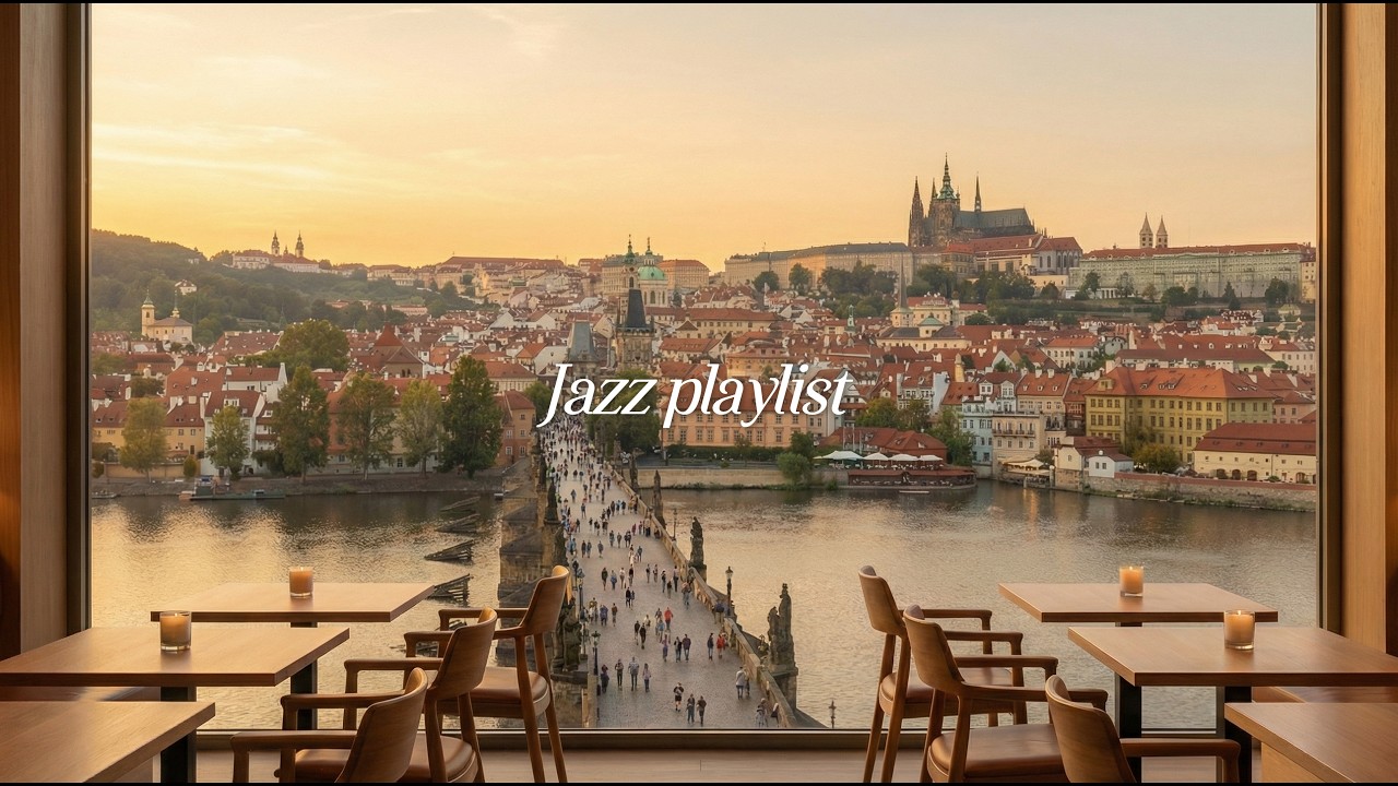 [Playlist] Теплый вечер у окна при свечах в романтичной Праге | Cozy Jazz, Vintage Jazz