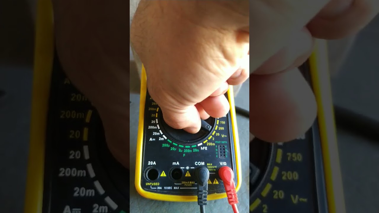 COMO SE USA UN MULTIMETRO DIGITAL #aprender #ideas #electricistas #aireacondicionado