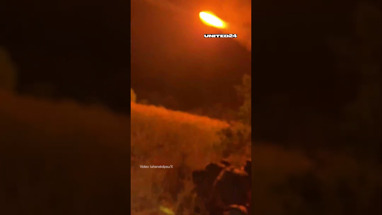 Ukrainian Rocket Artillery Strikes Enemy Targets During Nighttime Operation #warinukraine