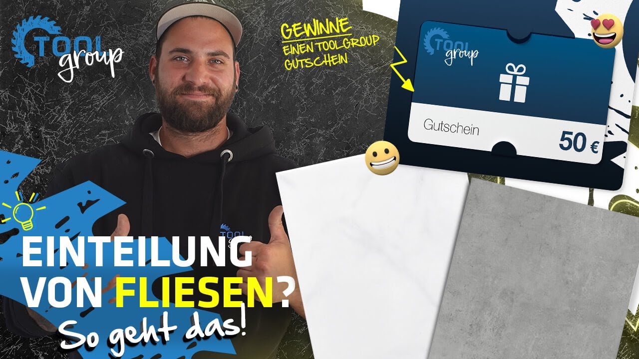 Wie teilt man Fliesen auf? Die ersten Schritte zur perfekten Einteilung von Fliesen! || ToolGroup