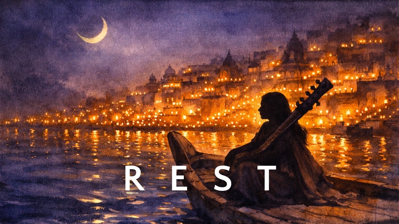 2 Hours Deep Sleep Music | 432Hz Sitar in Varanasi for Insomnia & Anxiety Relief