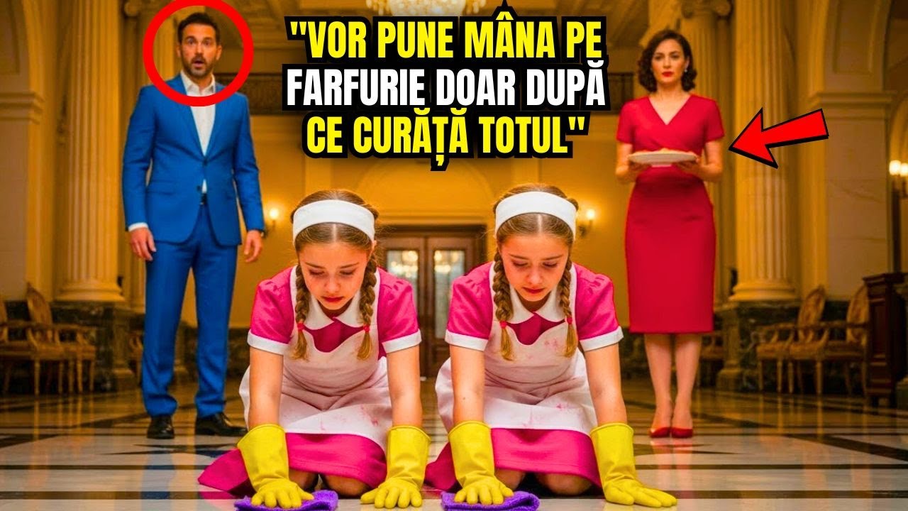 Mama vitregă le obliga pe gemenele milionarului să curețe conacul pentru o singură farfurie cu