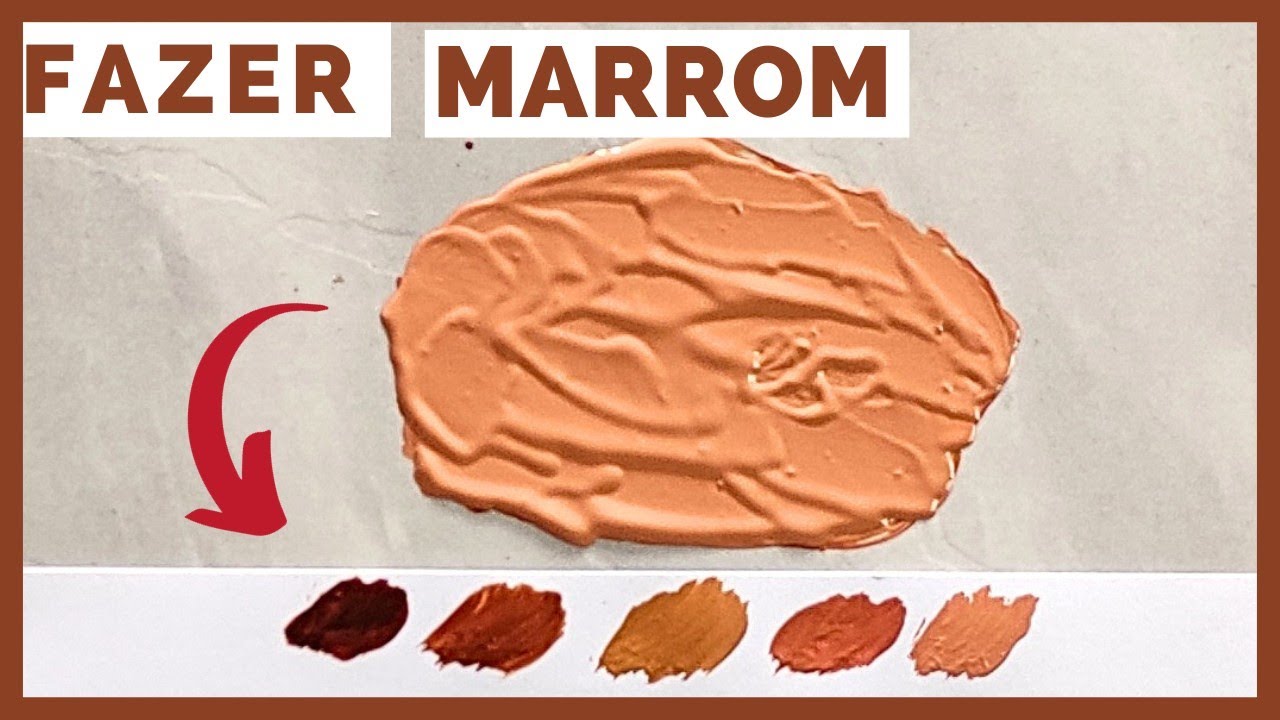 How to make brown color / Como fazer a Cor Marrom (2)