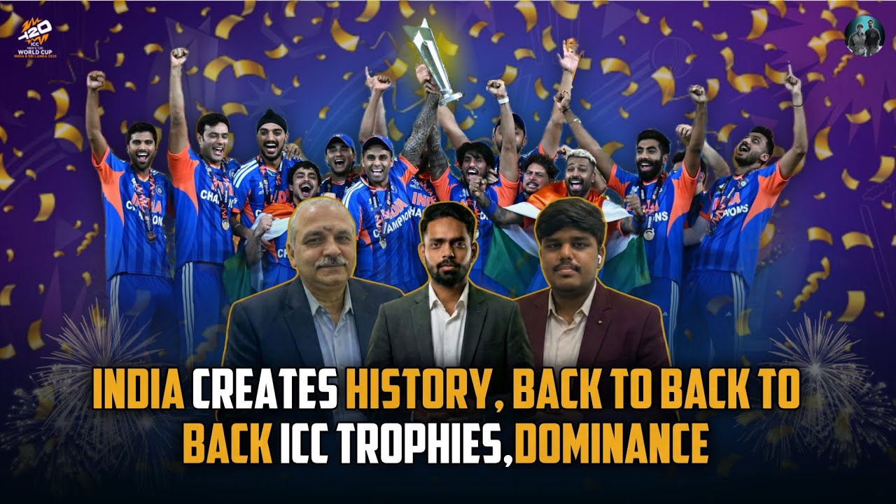 India Creates History| Back to Back to Back ICC Trophies| India Wins The T20 World Cup
