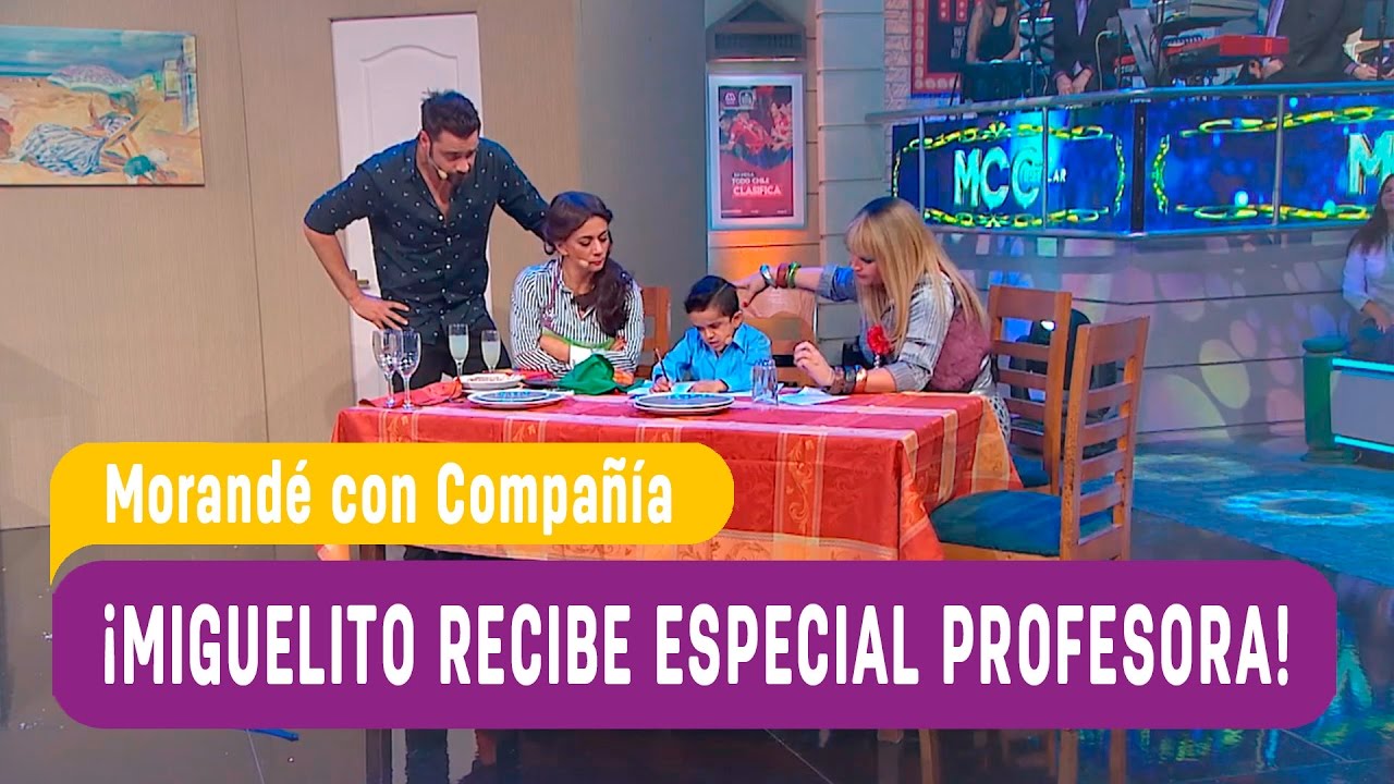 ¡Miguelito  recibe a especial profesora! - Morandé con Compañía 2017