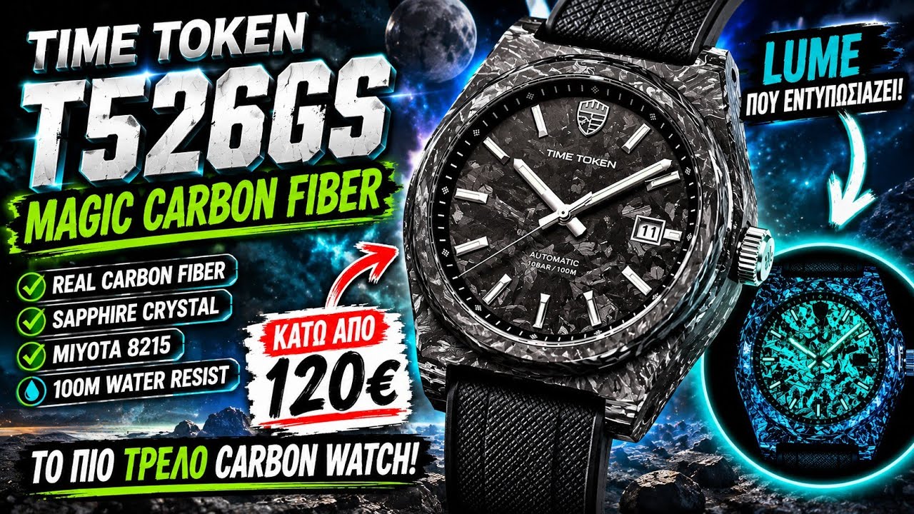 Carbon Watch ή &Delta;&iota;&alpha;&sigma;&tau;&eta;&mu;&iota;&kappa;ό Gadget; &Kappa;ά&tau;&omega; &alpha;&pi;ό 120&euro;!(Subs Included).