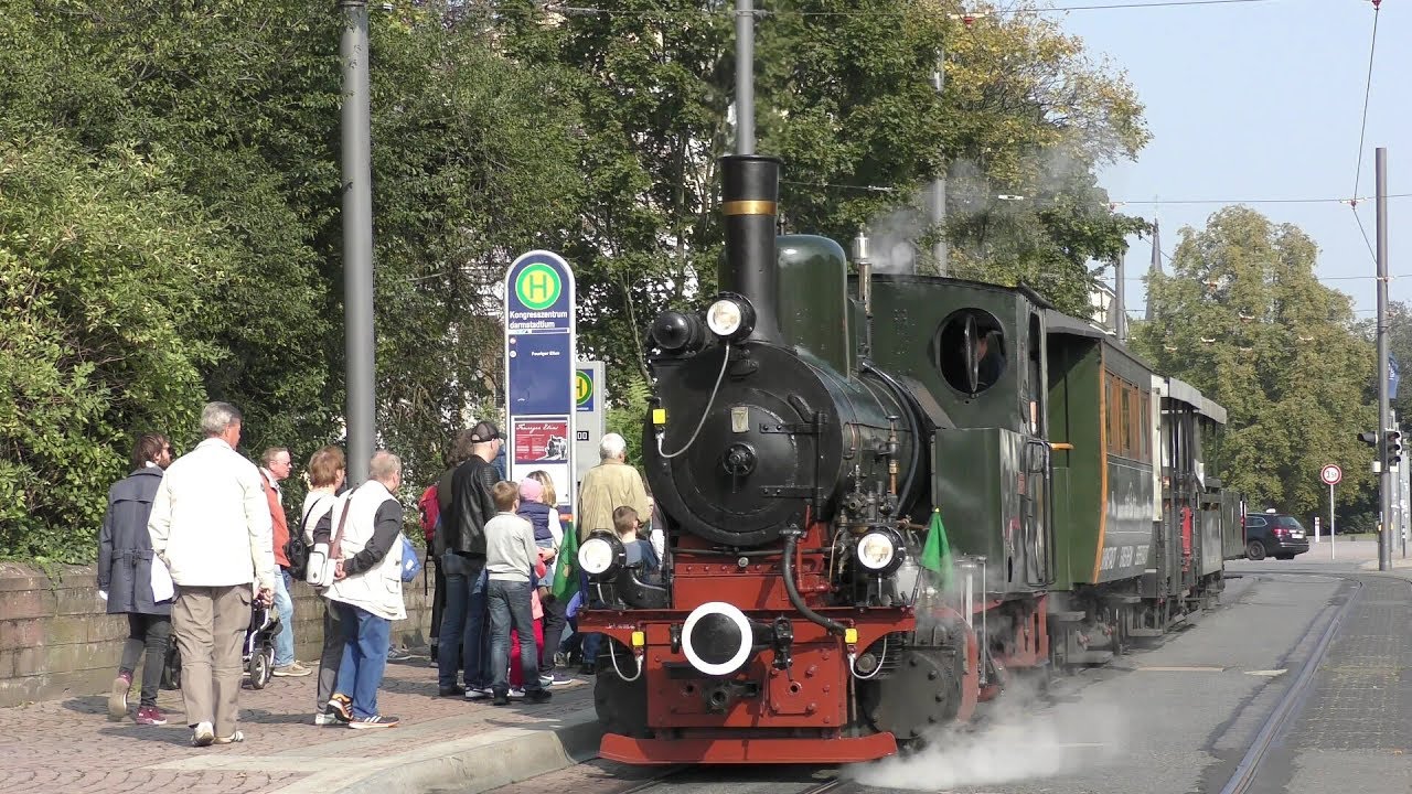Dampfstraßenbahn in Darmstadt | Unterwegs im Feurigen Elias (HD)