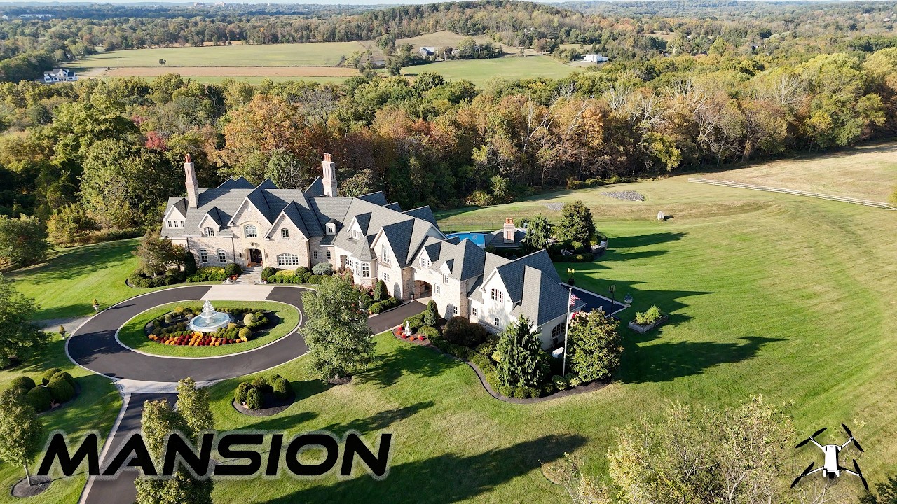 Drone - Bucks County, PA - Mansion Flyover