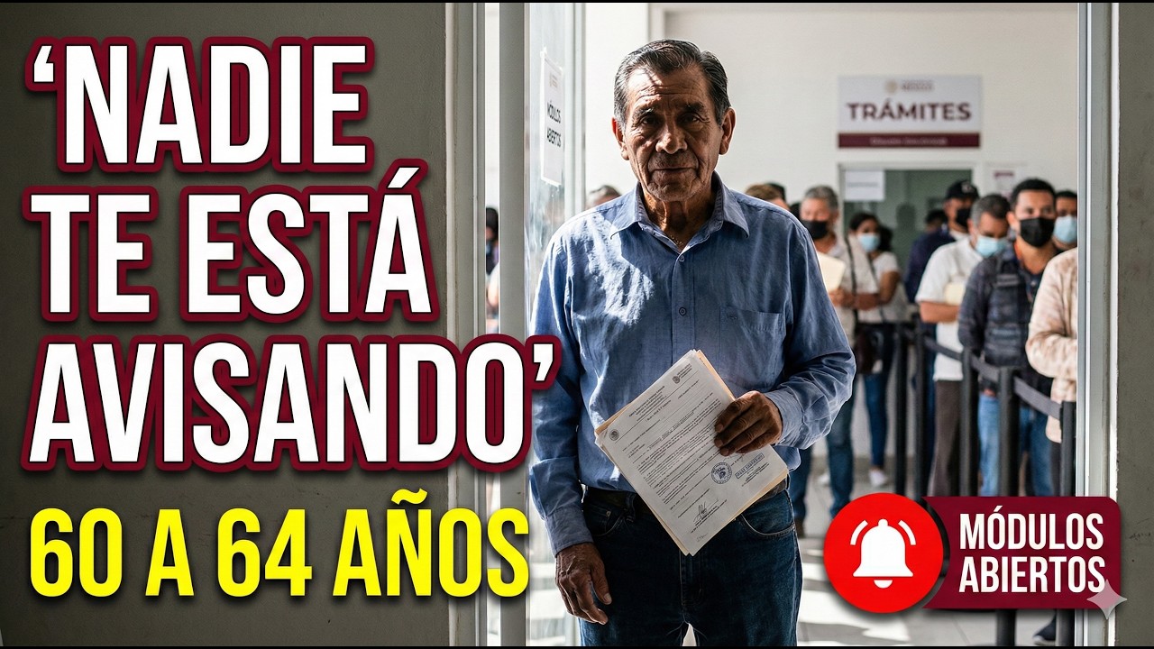 🚨 CONFIRMADO: Hombres de 60 a 64 Años Ya Pueden Registrarse — Los Módulos Están Abiertos !Corre!