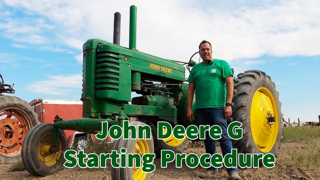 Как завести старый John Deere G (и послушать, как он работает!)