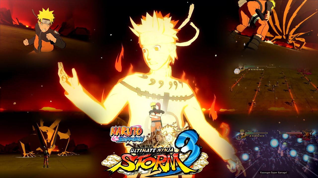Naruto Shippuden Ultimate Ninja Storm 3 - Naruto VS Kyuubi(Nine Tails) EPIC Fight 1080p 60fps