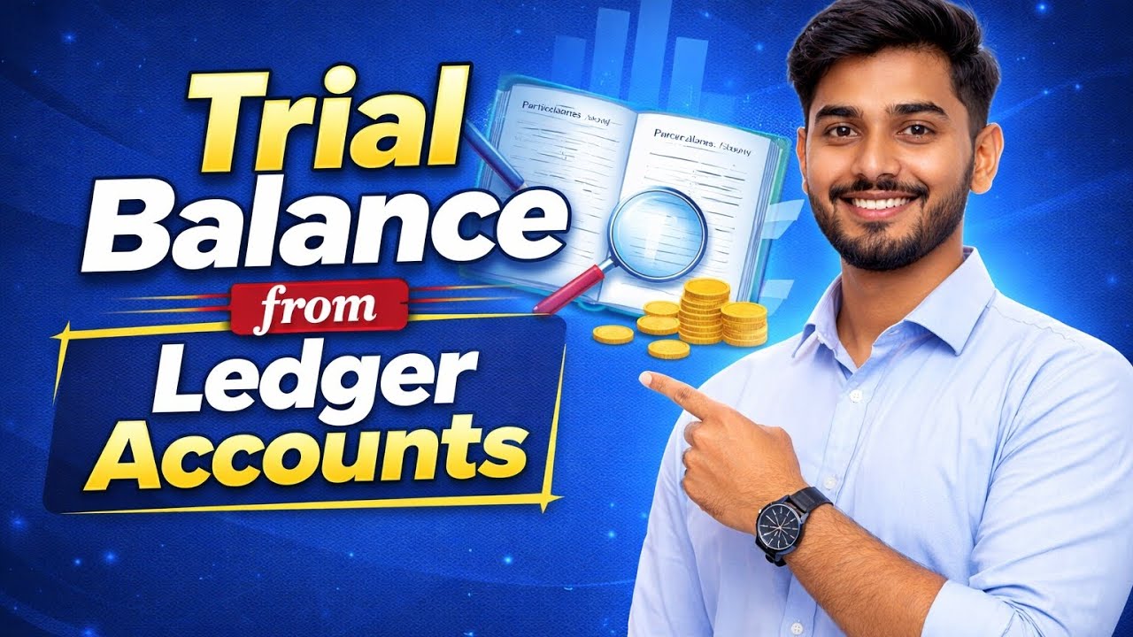 Trial Balance from Ledger Accounts | Accounting Basics in Marathi