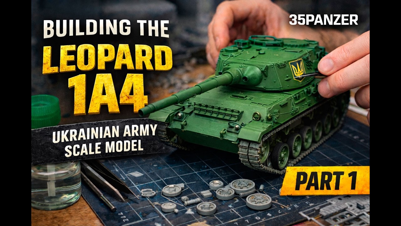 Leopard 1A4 Tank Model Build – Part 1