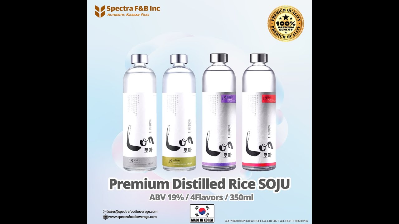 Korean Traditional SOJU,Flavored SOJU,Premium SOJU,Distilled Rice SOJU,Korean Alcohol Drink