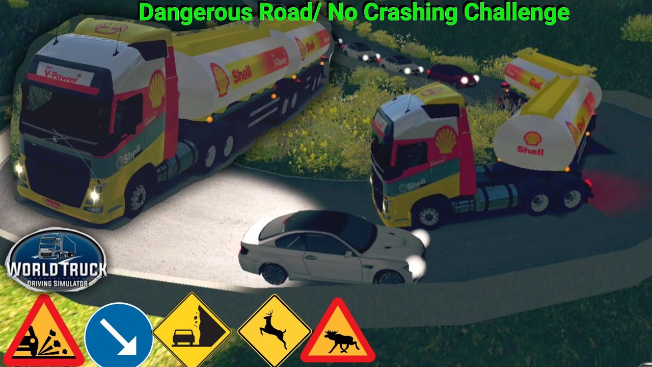 World Truck Driving Simulator - GamePlay #13 (Night Time Driving & No Crash Challenge/Deadly Roads)