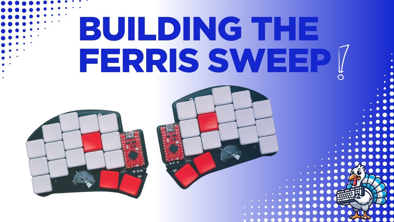 Создание ультракомпактной разделенной клавиатуры Ferris Sweep.
