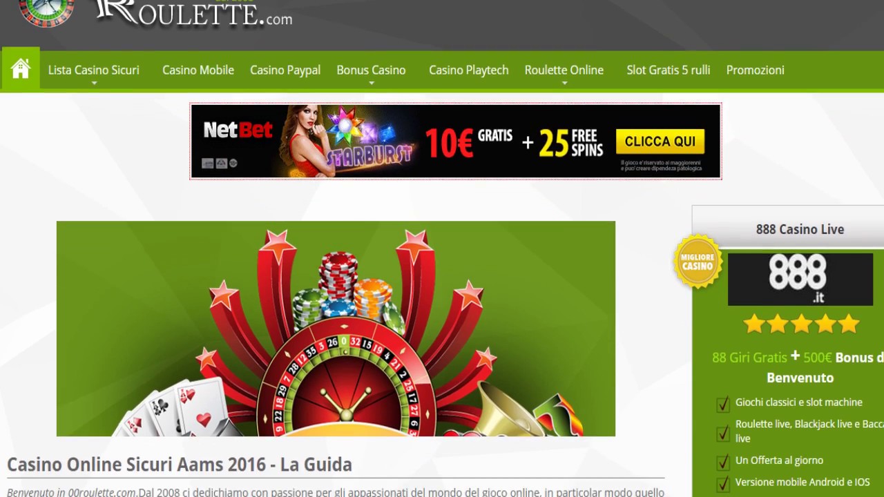 Lista Casino Online Sicuri aams| I migliori casino legali in Italia