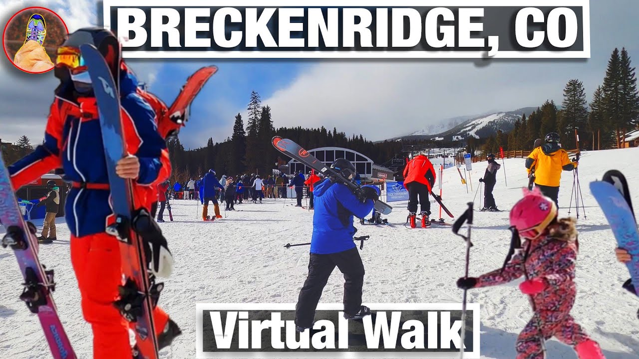 Breckenridge Colorado Winter Walking Tour - Walking Trails for Treadmill - 4kCity Walks Virtual Walk