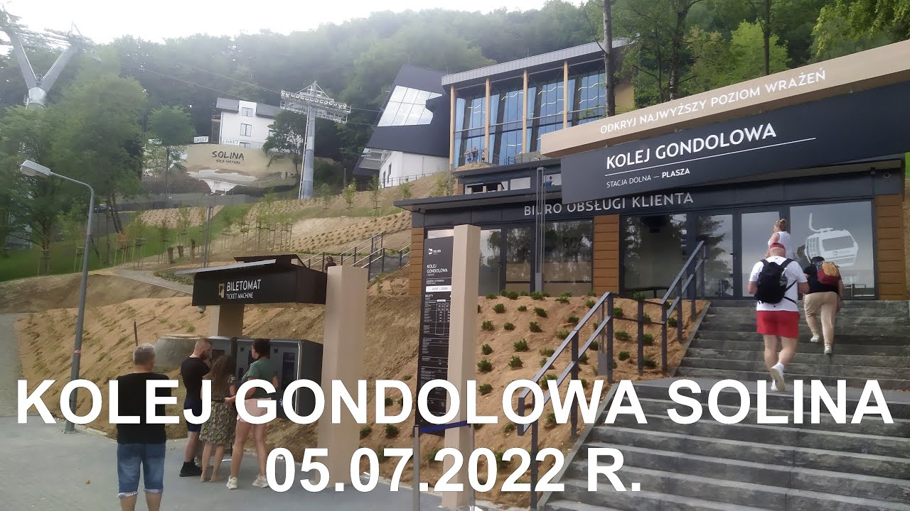 Kolej gondolowa i taras widokowy na stacji Jawor - Solina