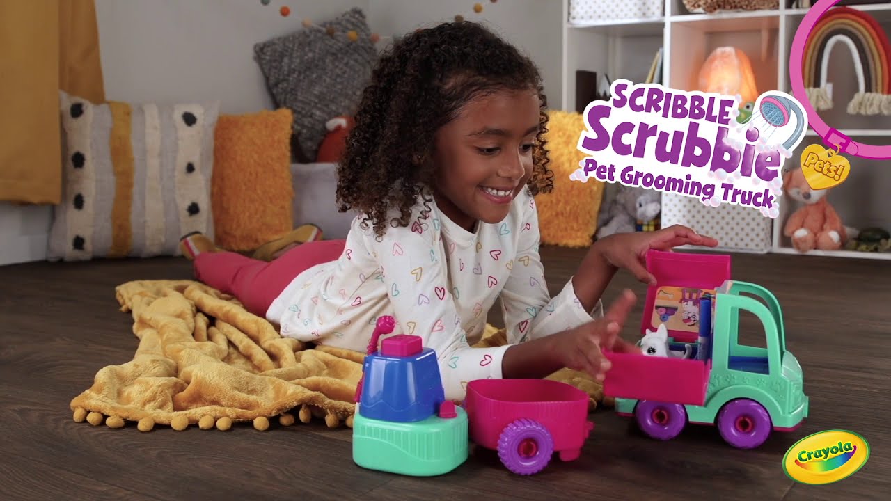 Crayola Scribble Scrubbie Pets Grooming Truck || Crayola Product Demo