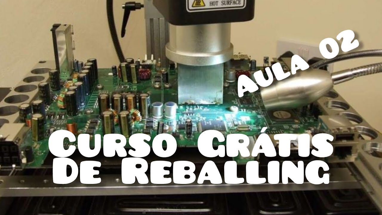 Curso de Reballing Aula 02, Removendo o BGA da placa e colocando as esferas de solda nova, parte 1