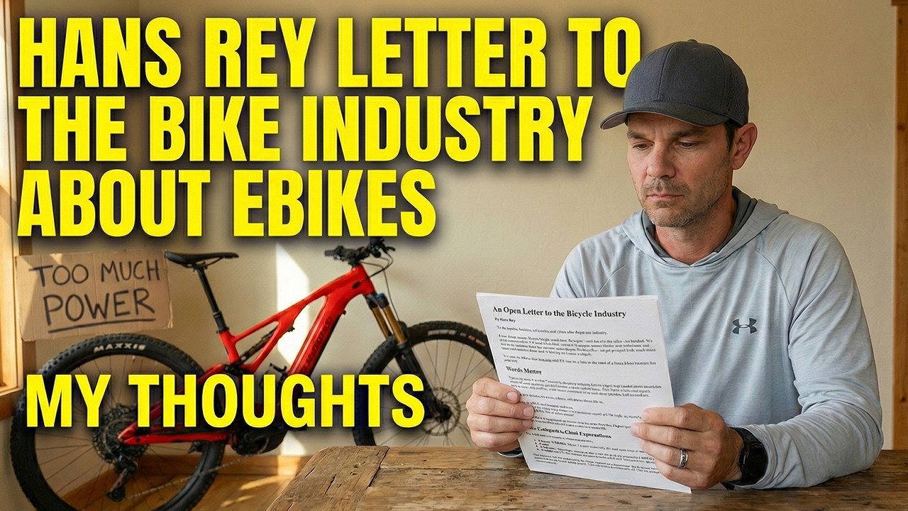Hans Rey Open Letter To The Bike Industry About Ebikes