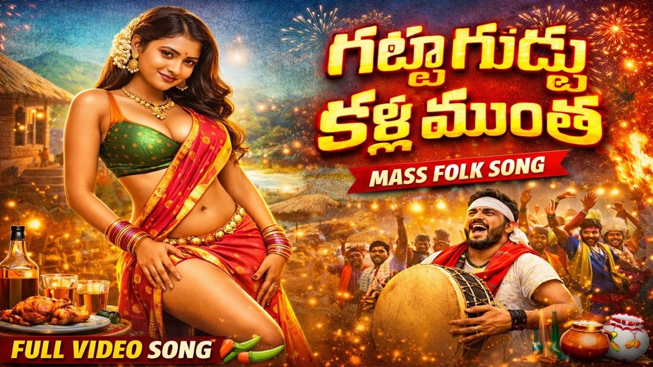 గుట్ట గుట్ట కళ్ల ముంత  Mass Folk Song#GuttaGuttaKallaMunta, #TelanganaFolkSong, #TeenmaarSong,
