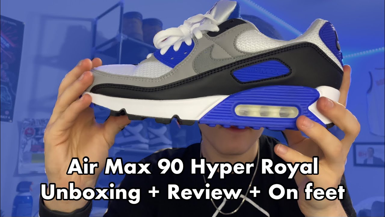 Air Max 90 Hyper Royal Unboxing + Review