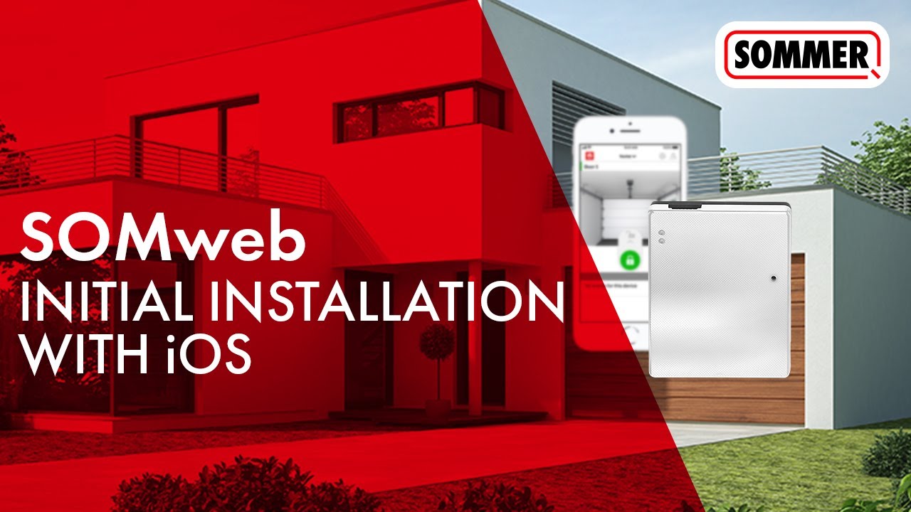Initial installation of the SOMweb app on iOS devices | Smart Home solution for garage doors