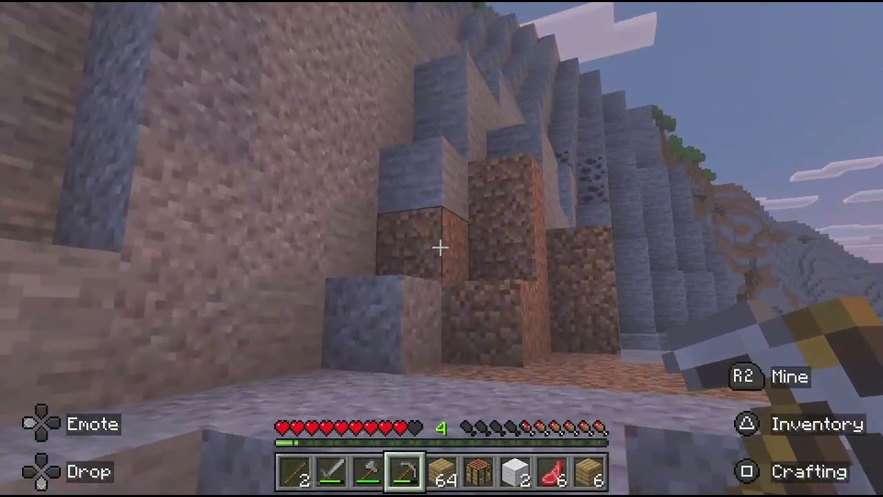 Playing Minecraft