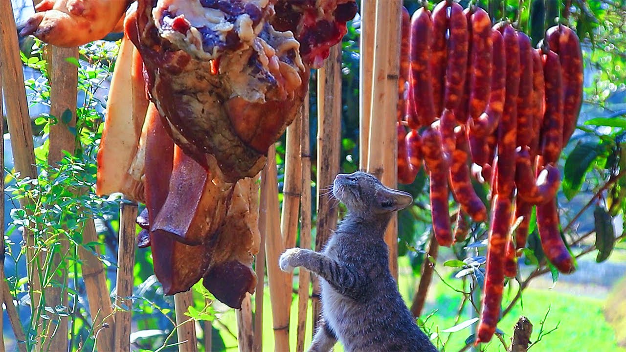 Сделайте домашний китайский свиной бекон и Sausage！The Получите, что мы использовали для Years
