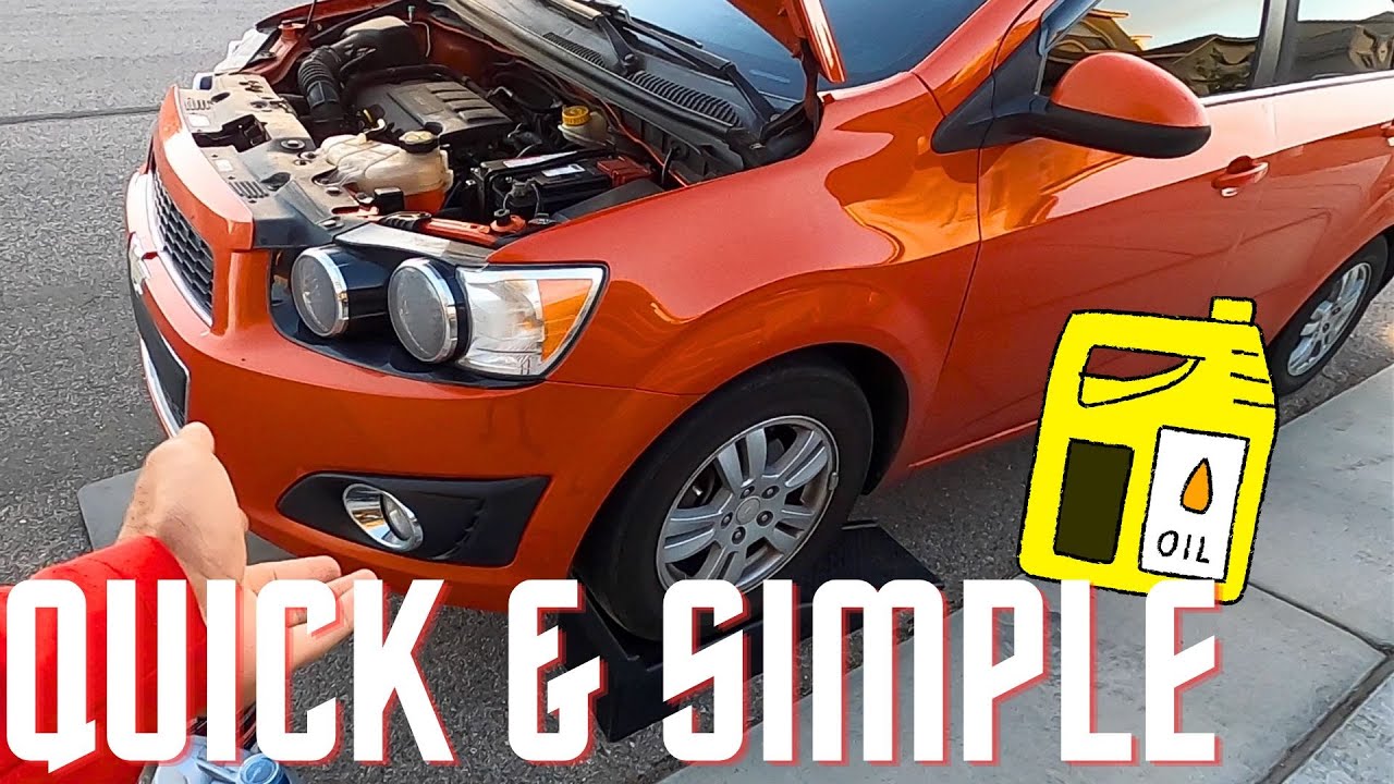 HOW TO CHANGE OIL IN 2012-UP 1.4L CHEVROLET SONIC| Full Synthetic Engine oil Maintenance Interval