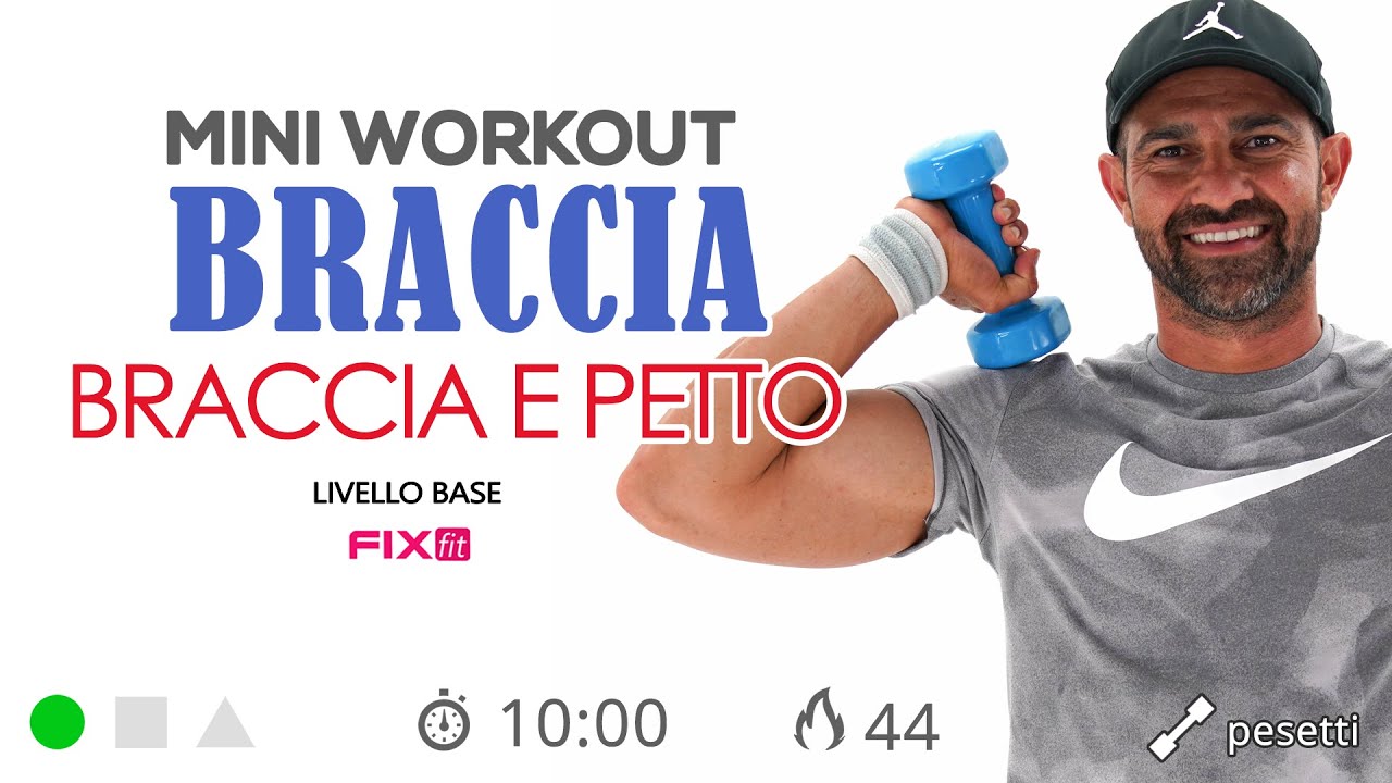 Esercizi Per Principianti: Tonificazione Braccia e Petto Con Pesetti
